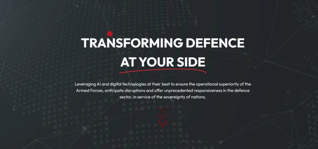 Transforming Defence At Your Side (header of the website)